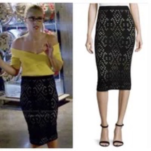 NWT Alice + Olivia Ani Pencil Skirt Multi Color Dead stock - Picture 9 of 9